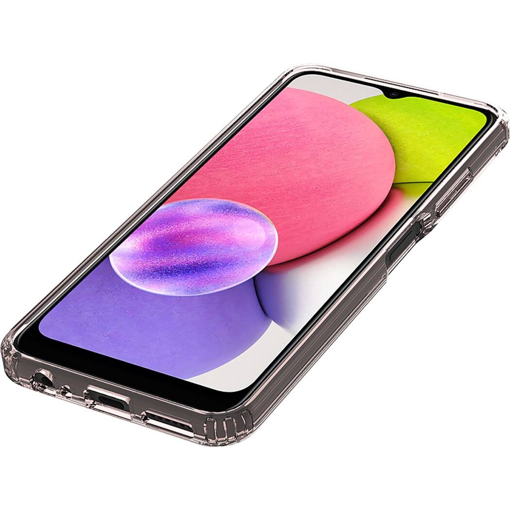 Alt View Zoom 14. SaharaCase - Hybrid-Flex Hard Shell Case for Samsung Galaxy A03 and A03s - Clear/Rose Gold.