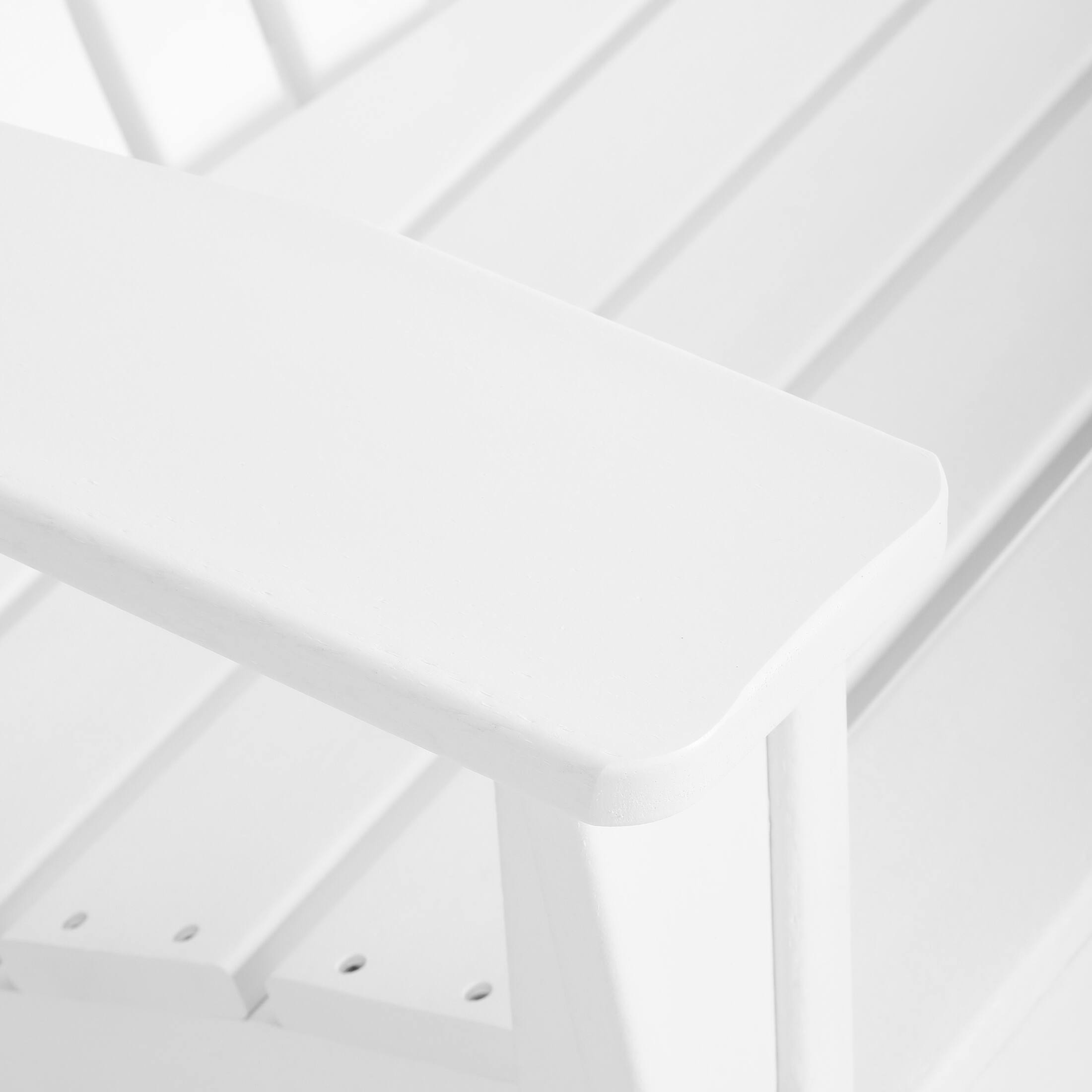 Alt View 6. WestinTrends - WestinTrends Dylan Outdoor Adirondack Chair With Ottoman And Side Table 5-Piece Set - White.