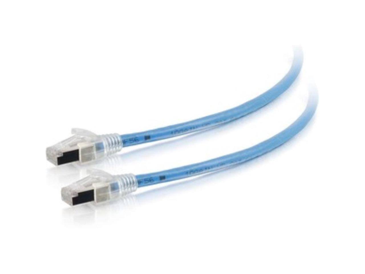 Alt View 6. Cables to Go - C2G 43173 HDBaseT Certified Cat6a Cable with Discontinuous Shielding, Plenum CMP-Rated, Blue (75 Feet, 22.86 Meters).