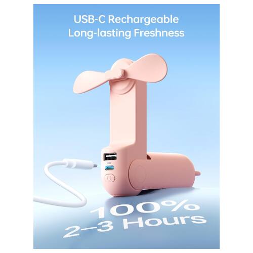 USB-C Rechargeable  
Long-lasting Freshness  

100%  
2-3 Hours