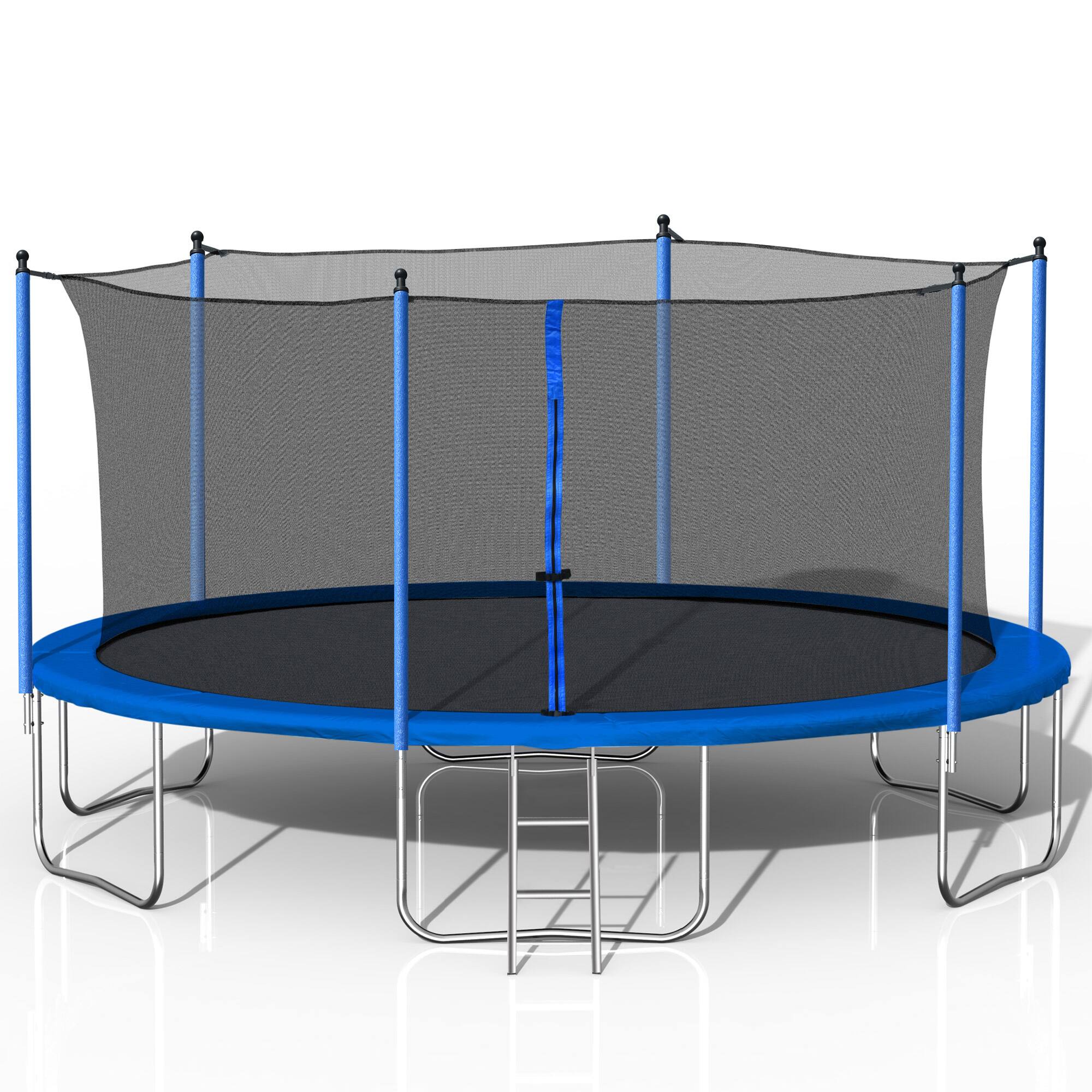 Alt View 1. LOVMOR - Lovmor 14 FT Trampoline with Ladder and Safety Enclosure Recreational Trampoline for Adults.
