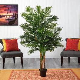 BreeBe - 6' Areca Palm Artificial Tree (Real Touch) - Green