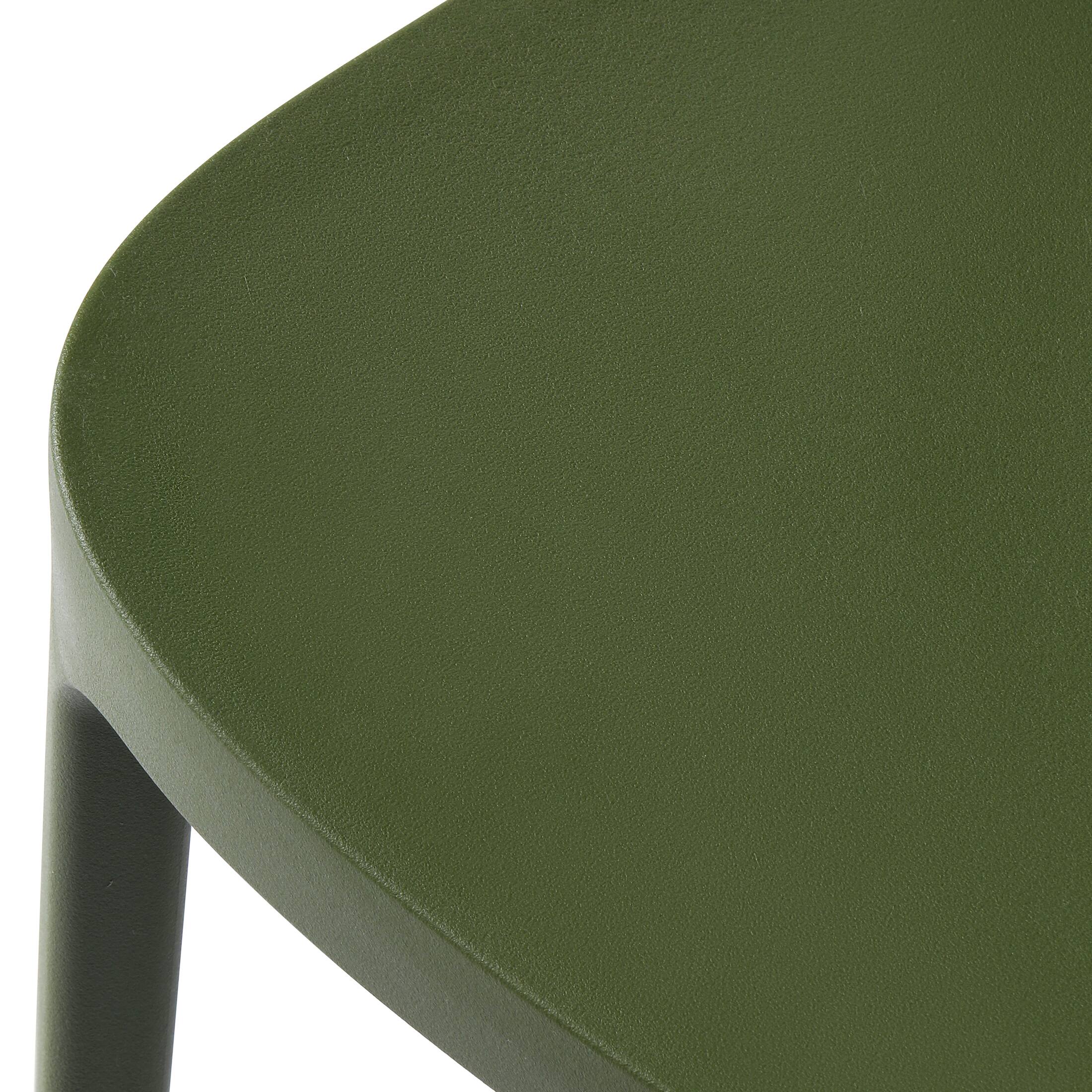 Alt View 3. WestinTrends - WestinTrends Playa Outdoor Modern Stackable Plastic Patio Dining Chairs (Set of 2) - Olive Green.