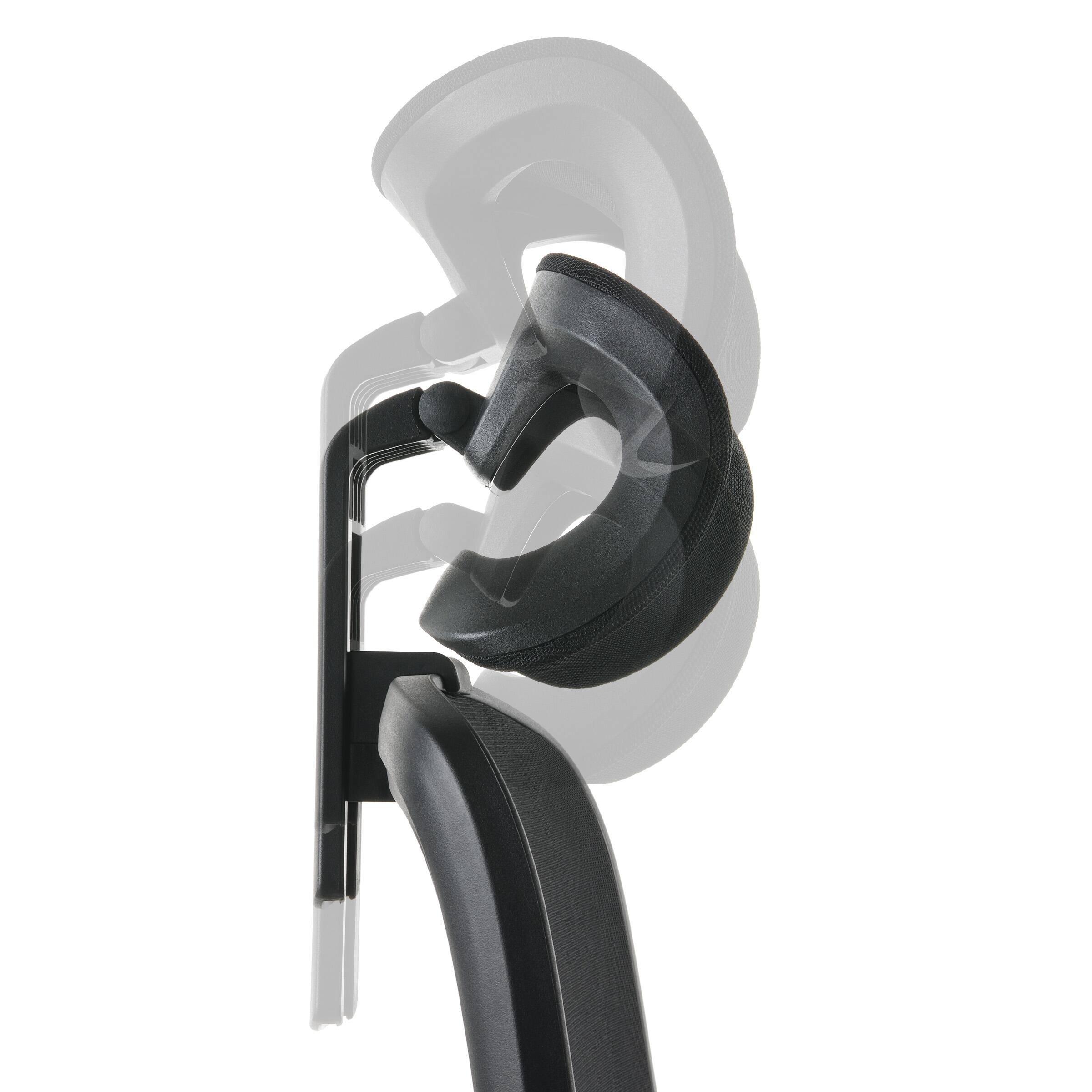 Alt View 16. OSP Home Furnishings - Mesh Back Manager’s Chair with Flip Arms and 2-Way Adjustable Headrest - Black.