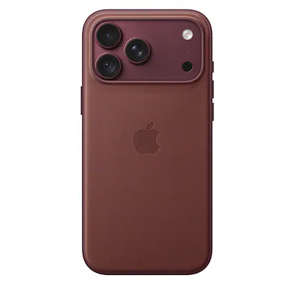 Front. Apple - iPhone 18 Pro Max TechWoven Case with MagSafe - Burgundy.