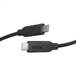 Plugable - USB-C Cable - USB-IF Certified,1m,10Gbps,PD Support, Driverless - Black