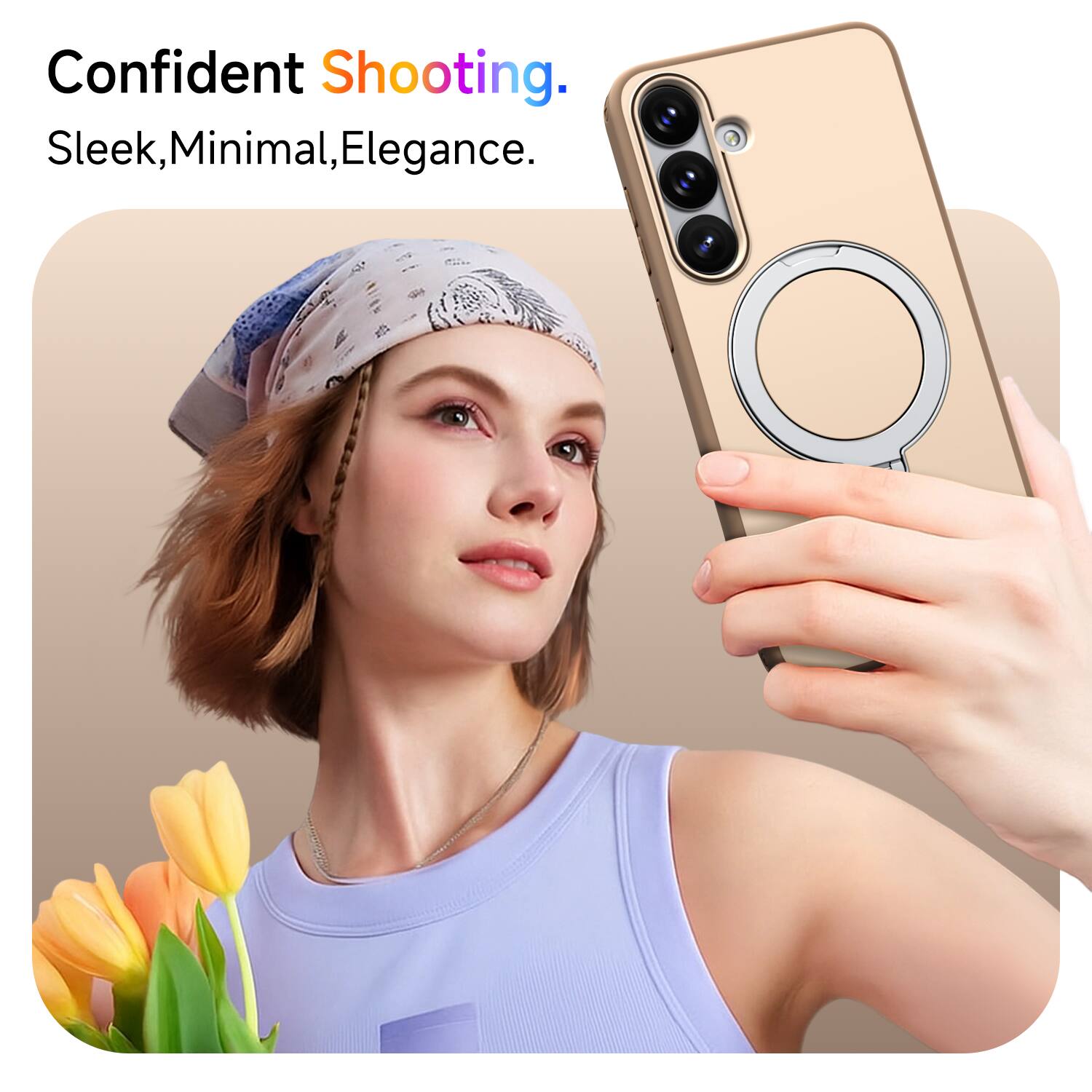 Confident Shooting.  
Sleek, Minimal, Elegance.