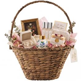 Best Choice Products - Easter Basket, Small Woven Easter Basket for Kids w/ Collapsible Handle, Tapered Shape - Chestnut