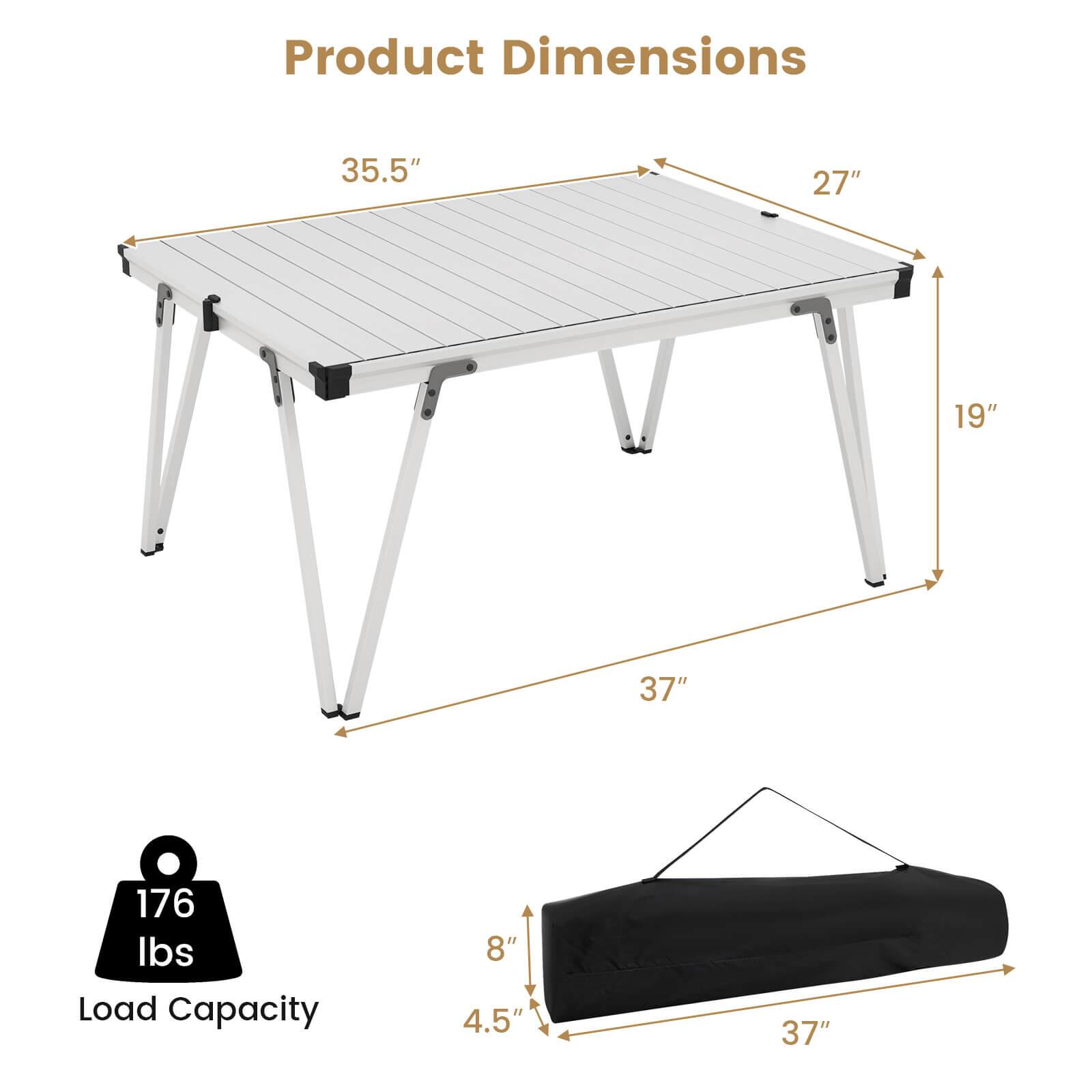 Product Dimensions: 35.5" x 27" x 19" x 37"
Load Capacity: 176 lbs