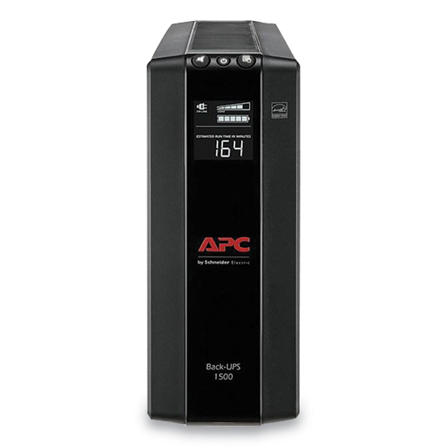 APC by Schneider Electric  
Back-UPS 1500  
ESTIMATED RUN TIME: 164 MINUTES