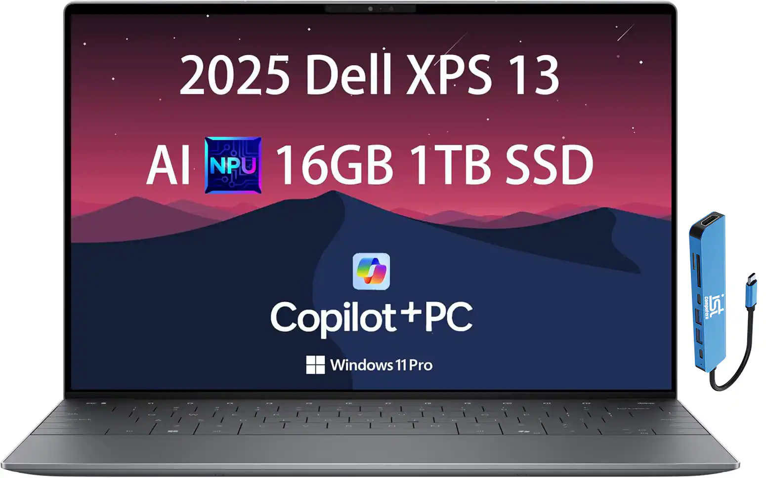 2025 Dell XPS 13
AI NPU 16GB 1TB SSD
Copilot + PC
Windows 11 Pro