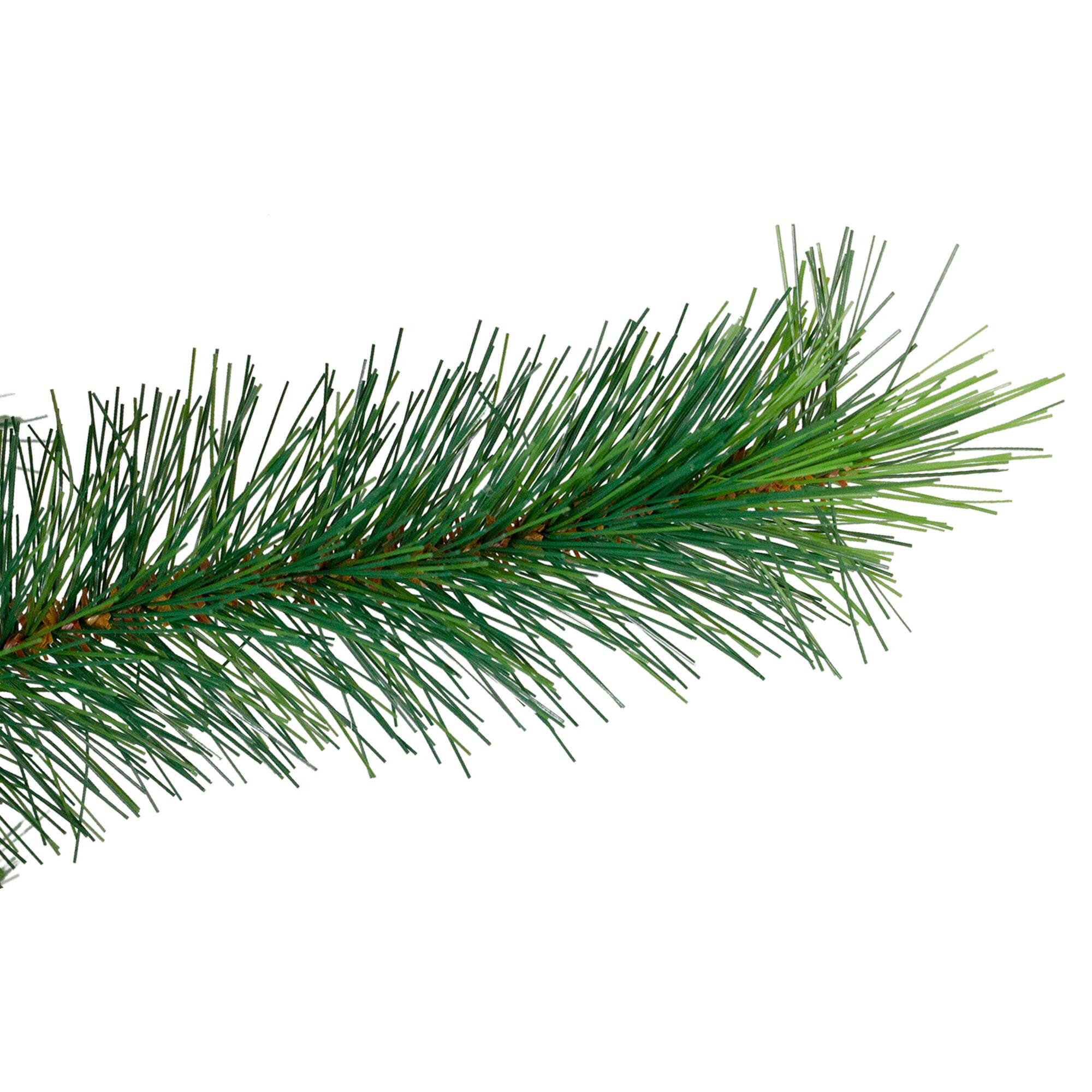 Alt View 2. Northlight - Slim Alpine Artificial Christmas Tree - 6.5' - Unlit - Green.