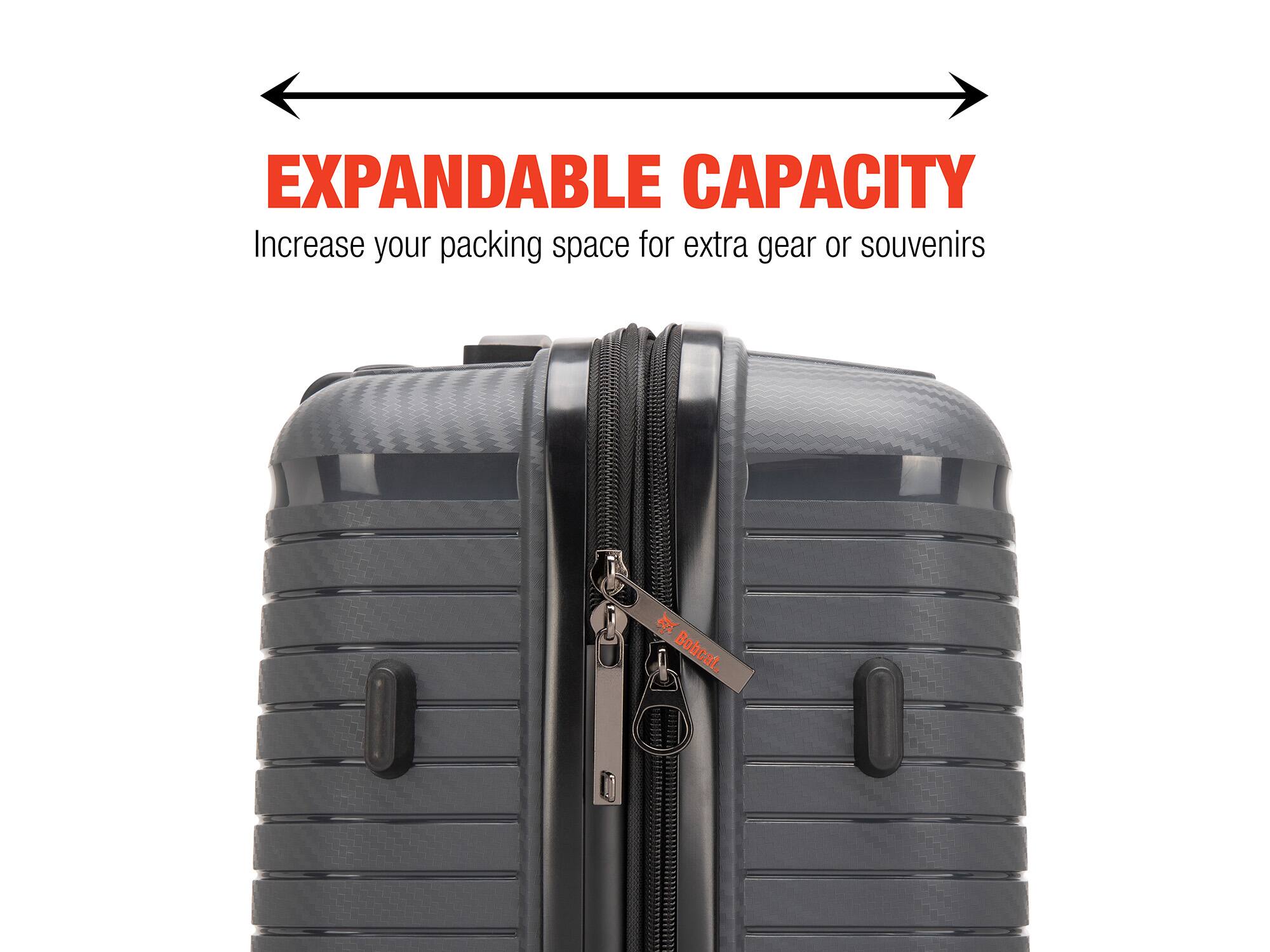EXPANDABLE CAPACITY
Increase your packing space for extra gear or souvenirs