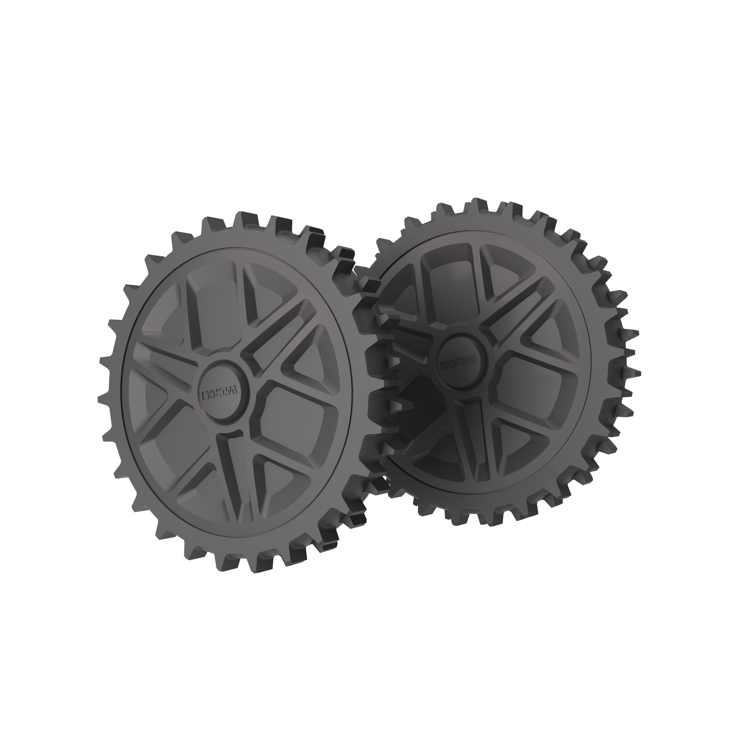 WORX - WA0967 Standard Wheels for Landroid Vision Cloud 2WD Robotic Lawn Mowers - Black