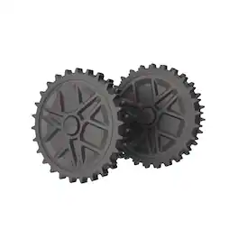 WORX - WA0967 Standard Wheels for Landroid Vision Cloud 2WD Robotic Lawn Mowers - Black