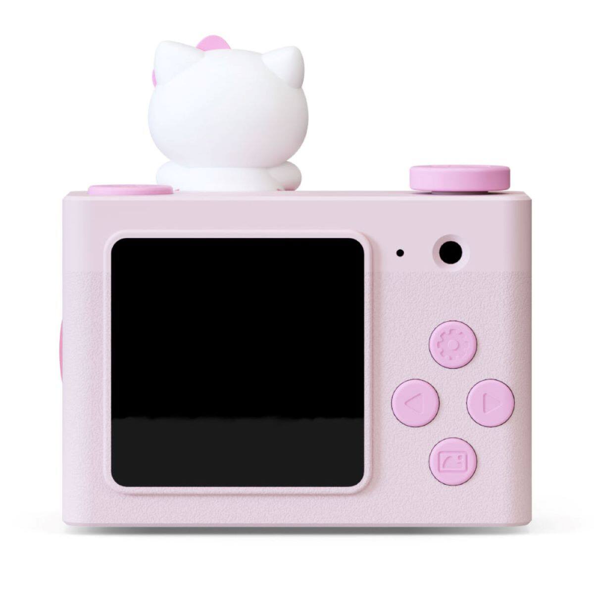 Back. Kidamento - Model A Mini Digital Camera for Children - Pink.