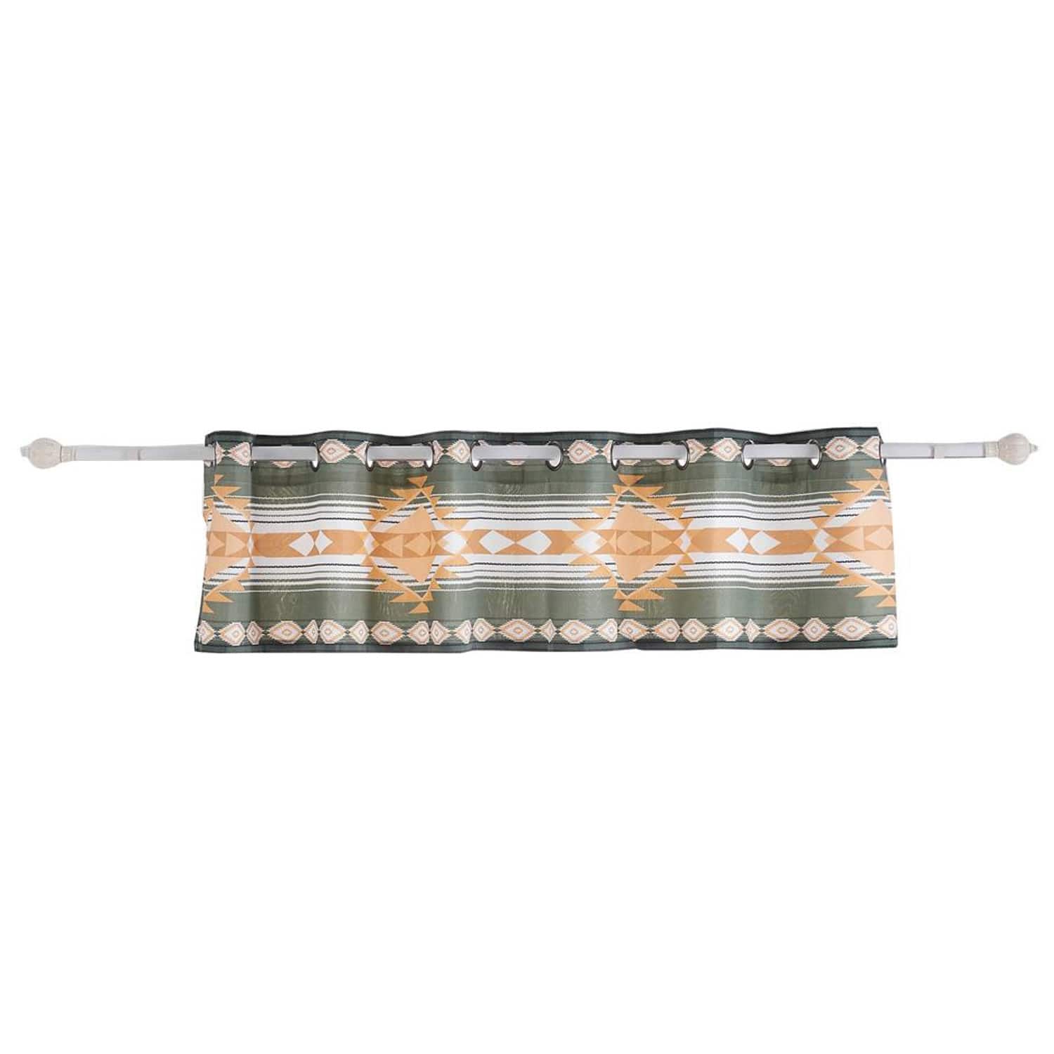 Greenland Home Fashions - Zuma Window Valance - 84" x 16" - Cactus
