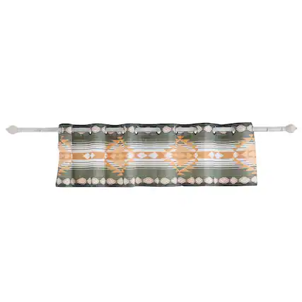 Front. Greenland Home Fashions - Greenland Home Fashions Zuma Window Valance - 84" x 16" Cactus - Cactus.