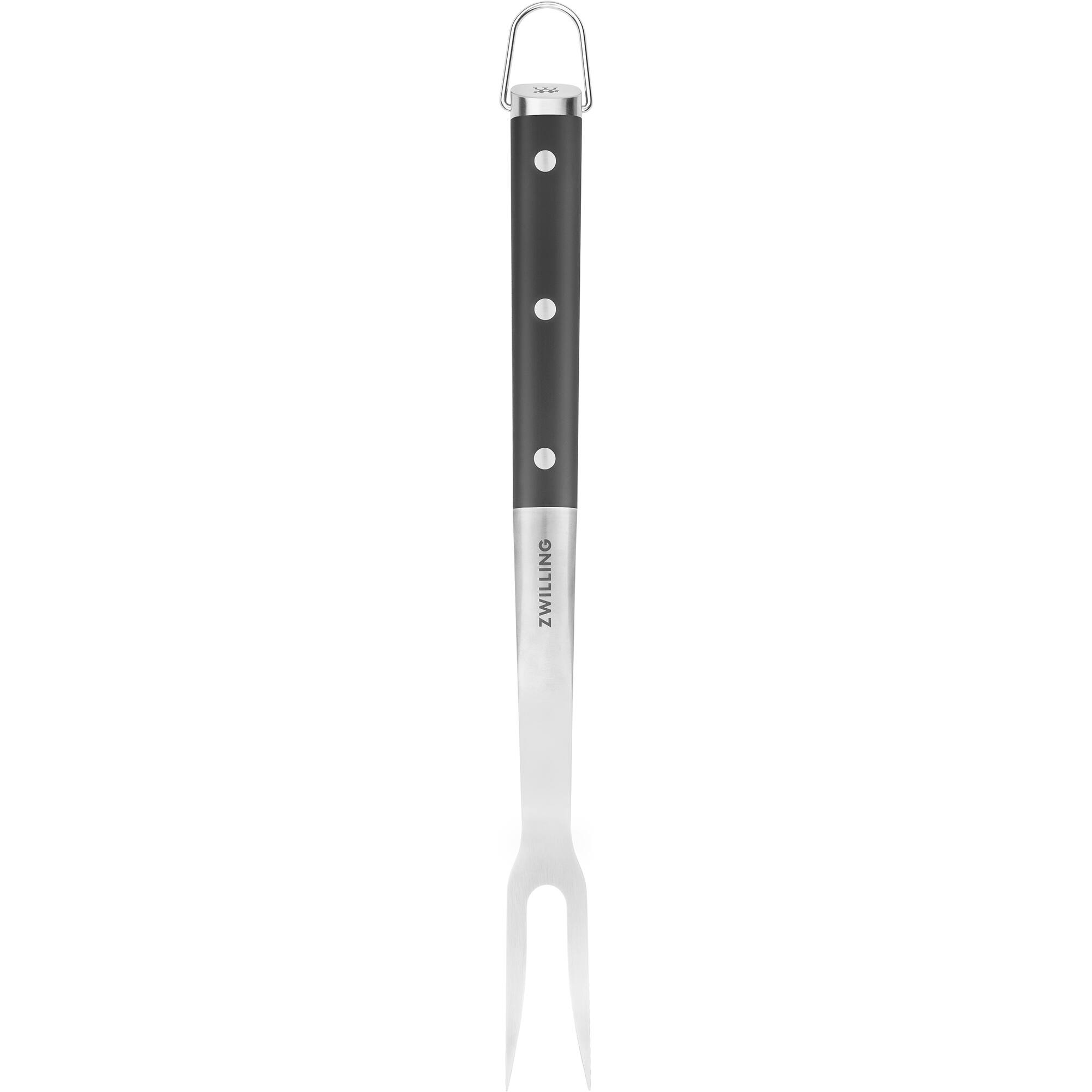 Alt View 2. ZWILLING - ZWILLING BBQ+ 16-inch Triple-Rivet Stainless Steel Grill Meat Fork - Stainless Steel.