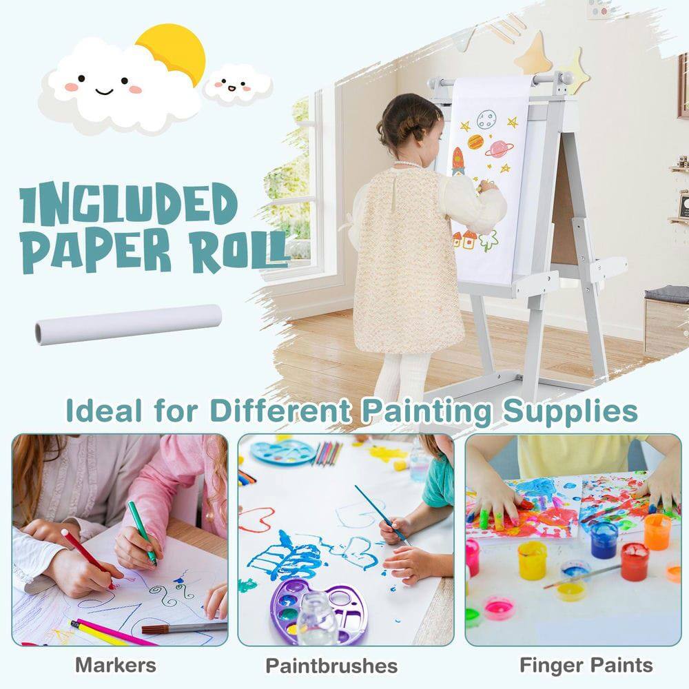 INCLUDED PAPER ROLL  
Ideal for Different Painting Supplies  
Markers  
Paintbrushes  
Finger Paints