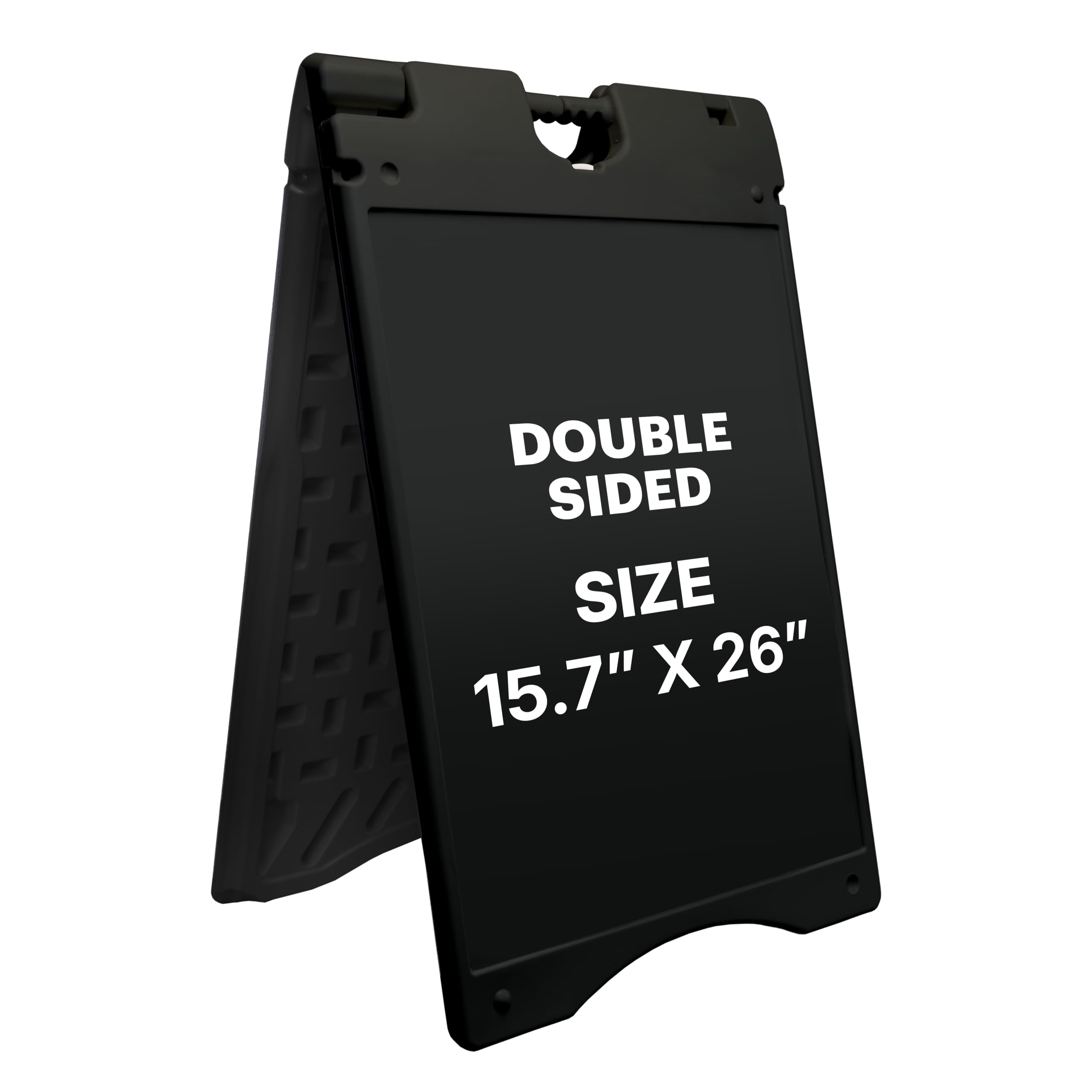Jumbl - A Frame Sandwich Board – 15.7 x 26” Display Sidewalk Sign with PVC Sign Protector - Black