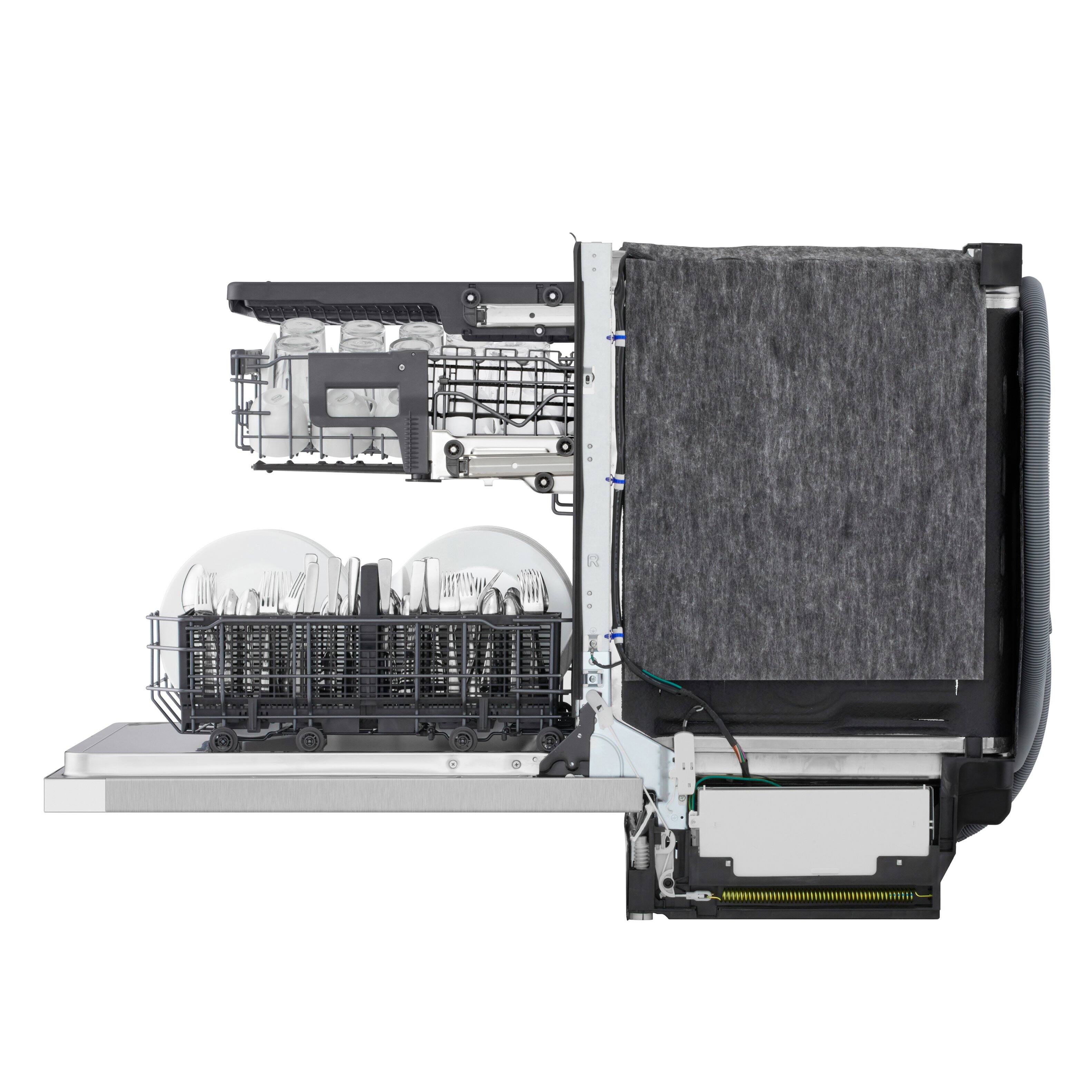 Alt View 20. LG - FlushFit 24" Top Control Smart Built-In Stainless Steel Tub Dishwasher with 3rd Rack, AutoVent Dry and 46dBA - PrintProof Stainless Steel.