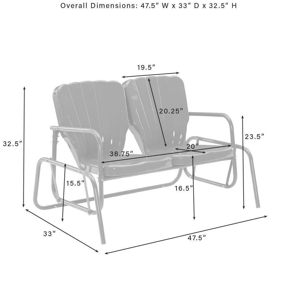 Overall Dimensions: 47.5" W X 33" D X 32.5" H  
19.5"  
20.25"  
32.5"  
38.75"  
20"  
23.5"  
15.5"  
16.5"  
33"  
47.5"