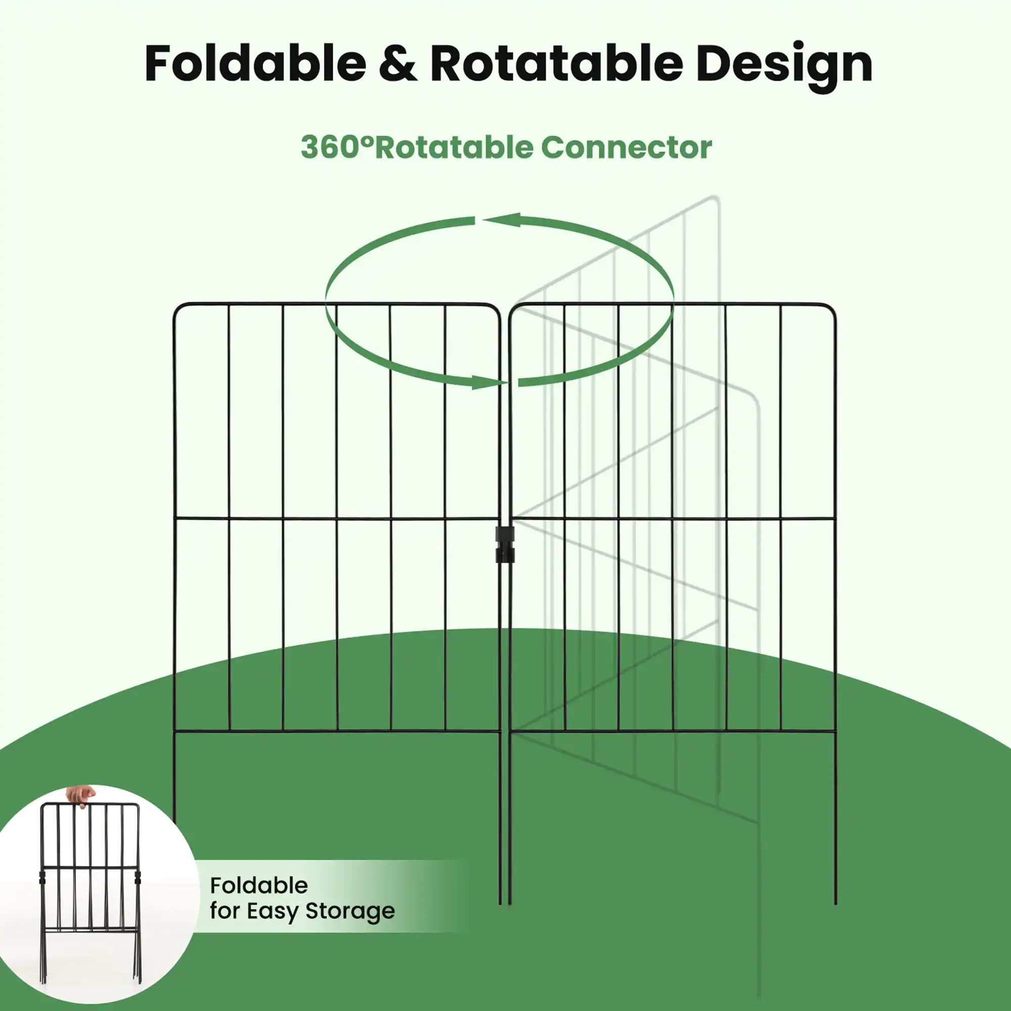 Foldable & Rotatable Design: 360° Rotatable Connector - Foldable for Easy Storage