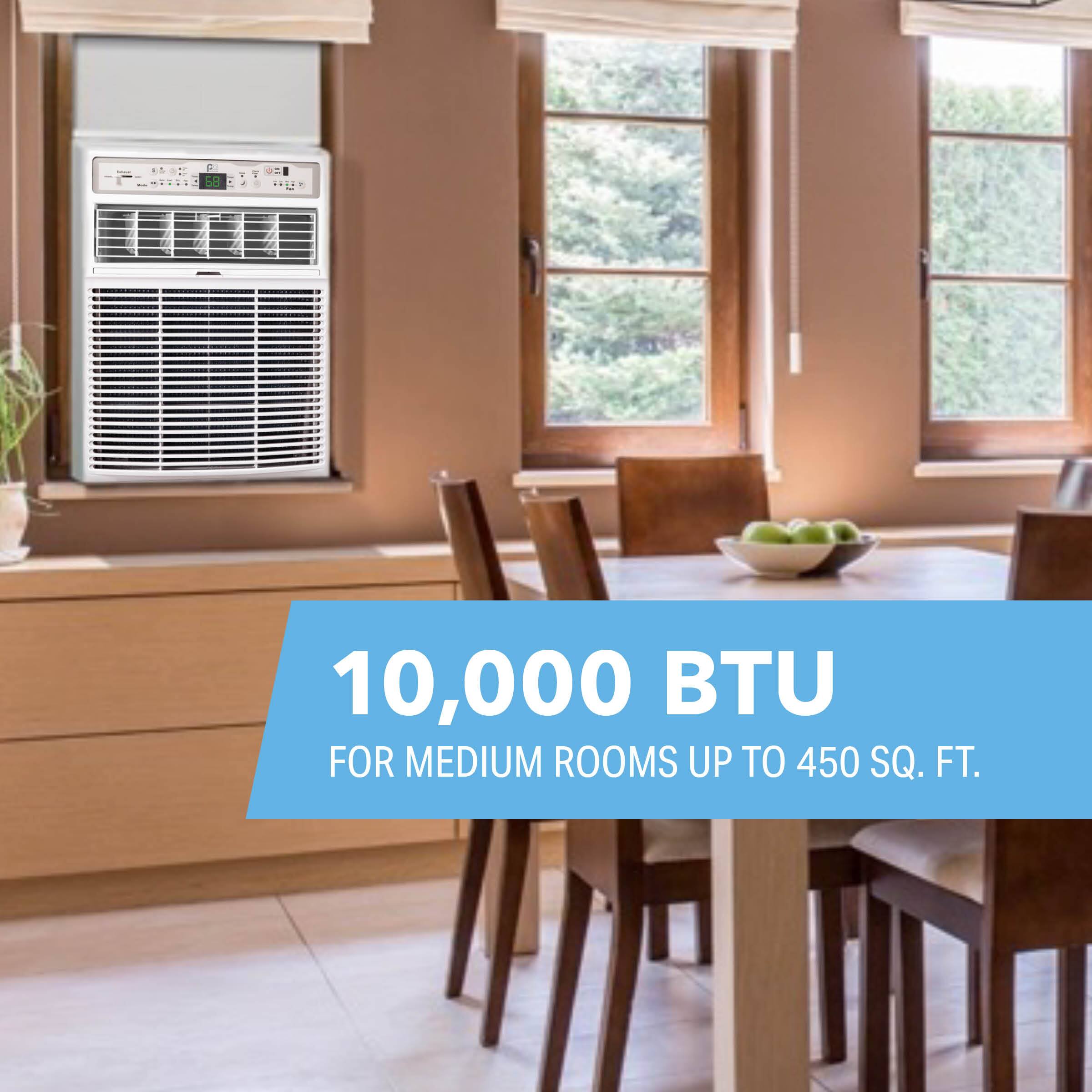 10,000 BTU FOR MEDIUM ROOMS UP TO 450 SQ. FT.