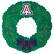 Front. Fan Creations - Arizona Wildcats 16'' Team Wreath Sign - Green.
