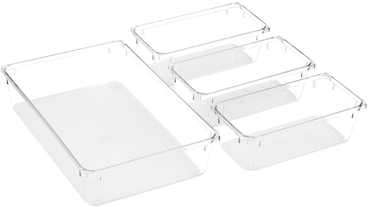 Front. Sorbus - Sorbus Skin care organizer, Storage bin Drawer organizers for cosmetic, Clear Stackable Containers for Bathroom - Clear.