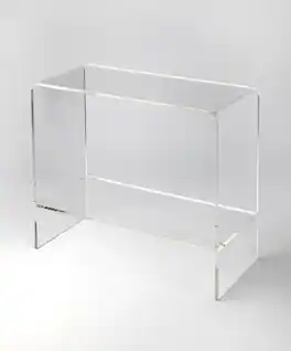 Butler Specialty - Crystal 32 in. W Rectangular Acrylic Console Table - Clear