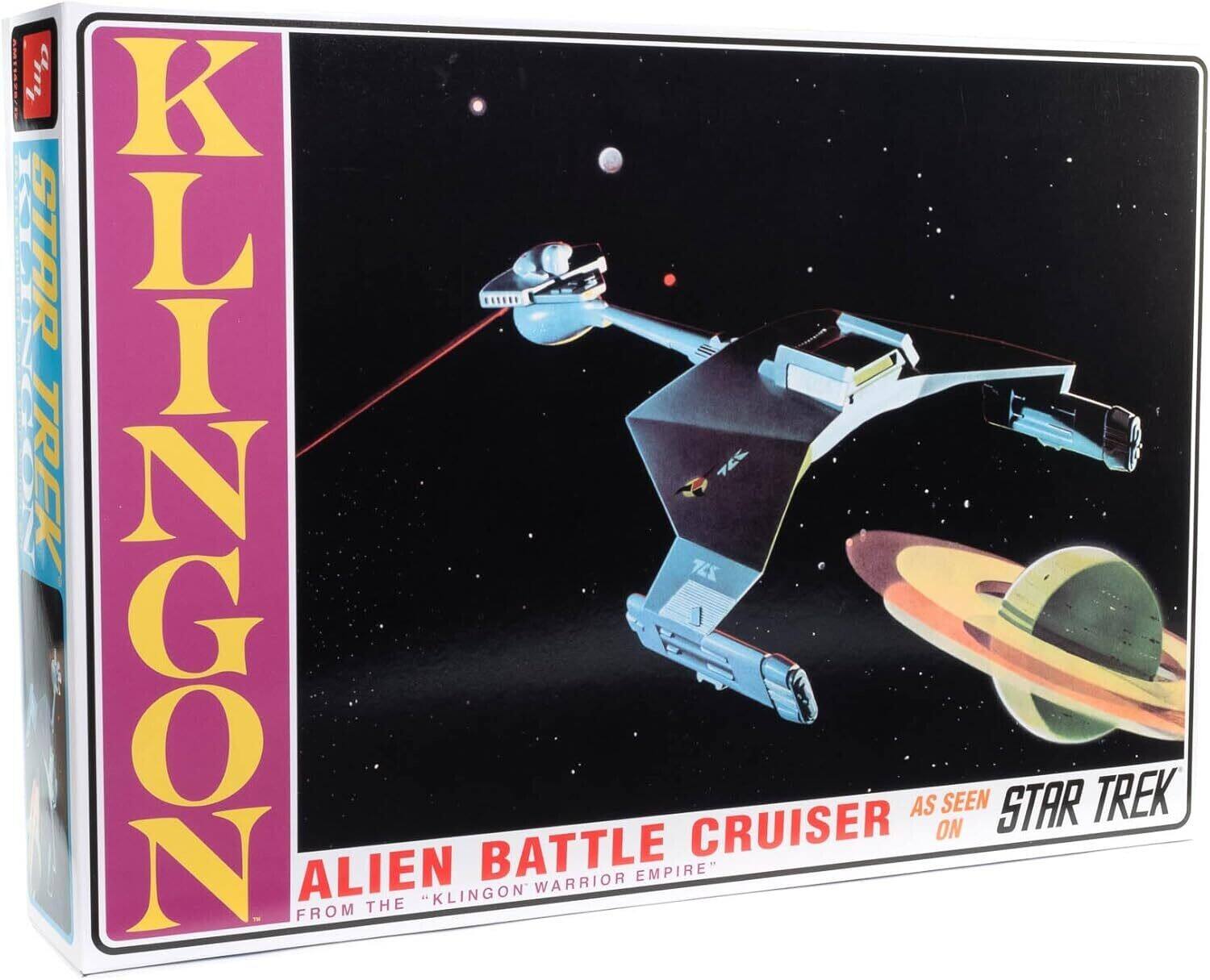 Star Trek: The Original Series Klingon Battle Cruiser AMT Model Kit - COLLECTIBLES