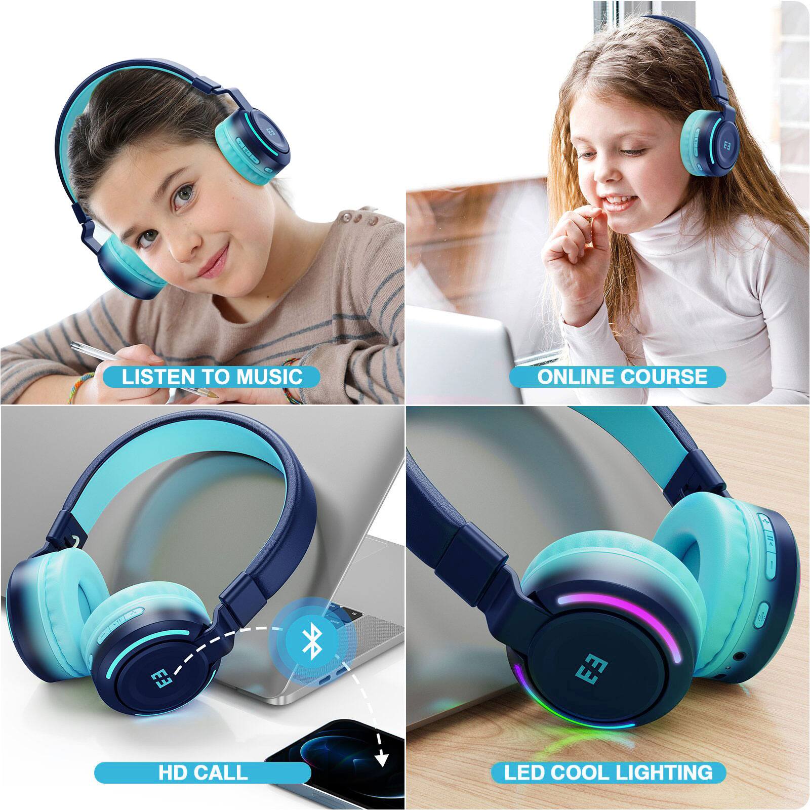 LISTEN TO MUSIC  
ONLINE COURSE  
HD CALL  
LED COOL LIGHTING