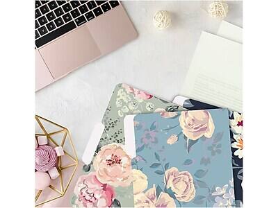 Alt View 2. Better Office - Better Office Traditional Floral Heavyweight File Folders, 1/3-Cut Tab, Assorted Colors, 12/Pack (80010-12PK) - Assorted Colors.