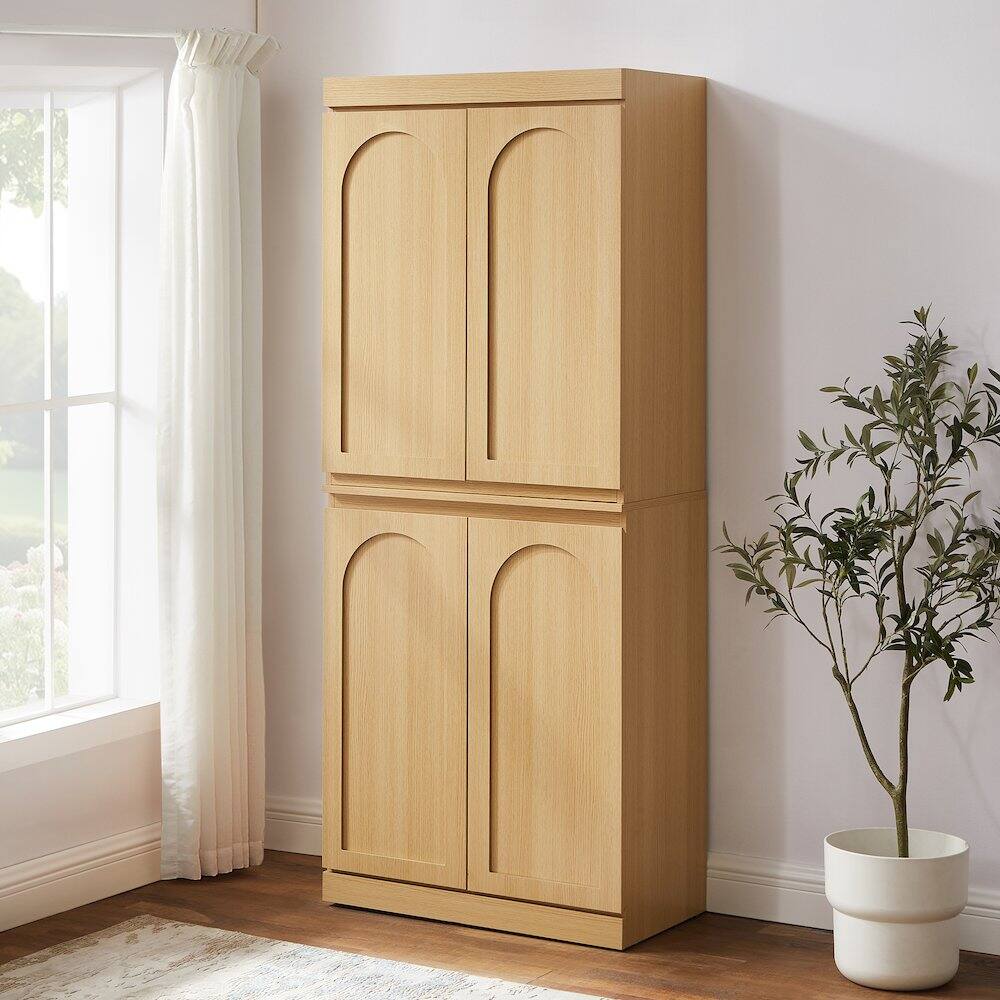 Alt View 9. Crosley Furniture - Marco Kitchen Pantry Storage Cabinet - Ash.
