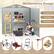 Multipurpose Design Storage Shed Tool Room Pet House Pool Equipment Shed : - Bicycle Lawn Mower Ladder Tool Firewood