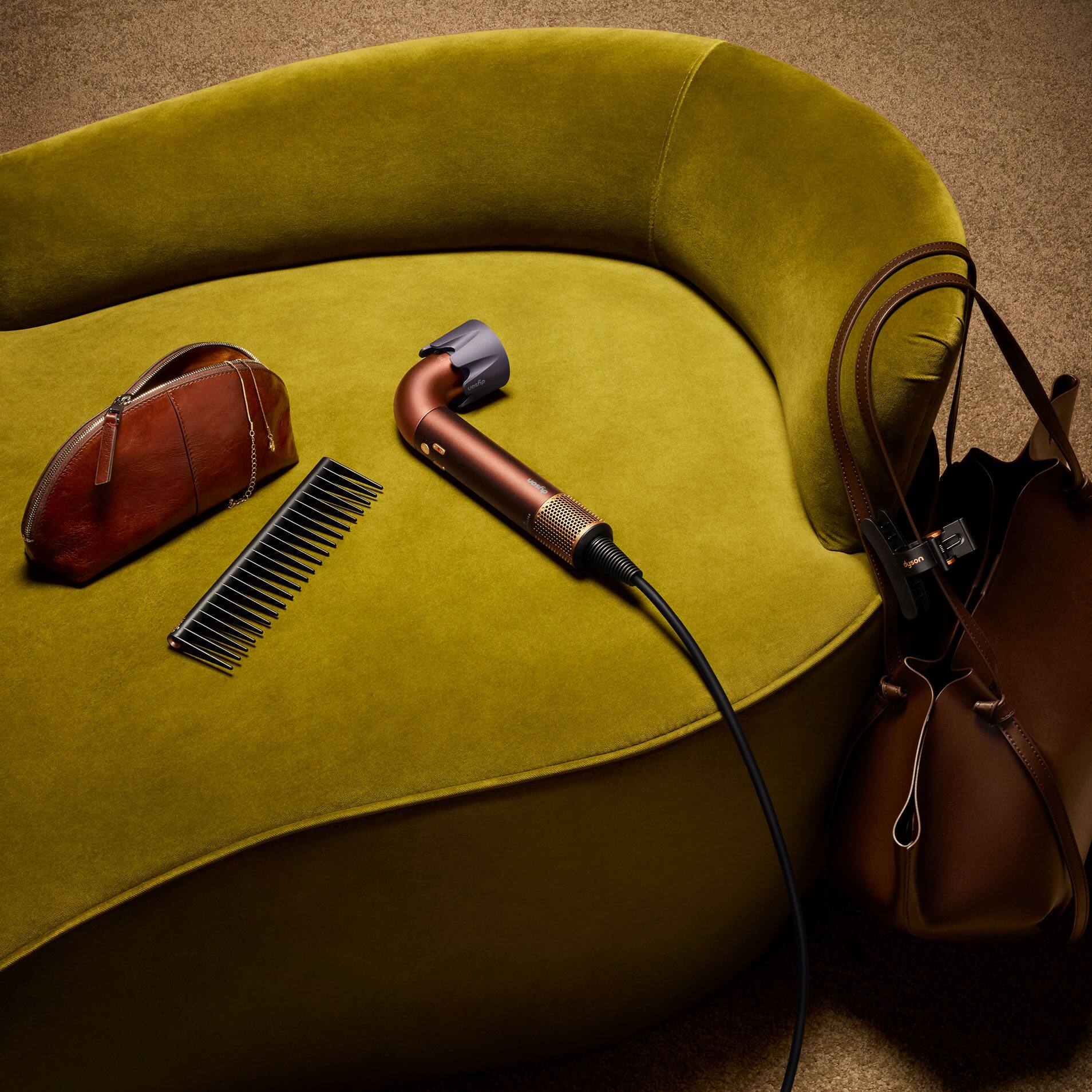 Alt View 3. Dyson - Limited Edition Supersonic R Hair Dryer - Plum / Copper.