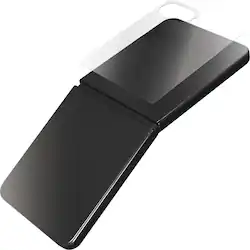 ZAGG - Glass+ Defense Screen Protector for Samsung Galaxy Z Flip7 - Clear - Front_Zoom