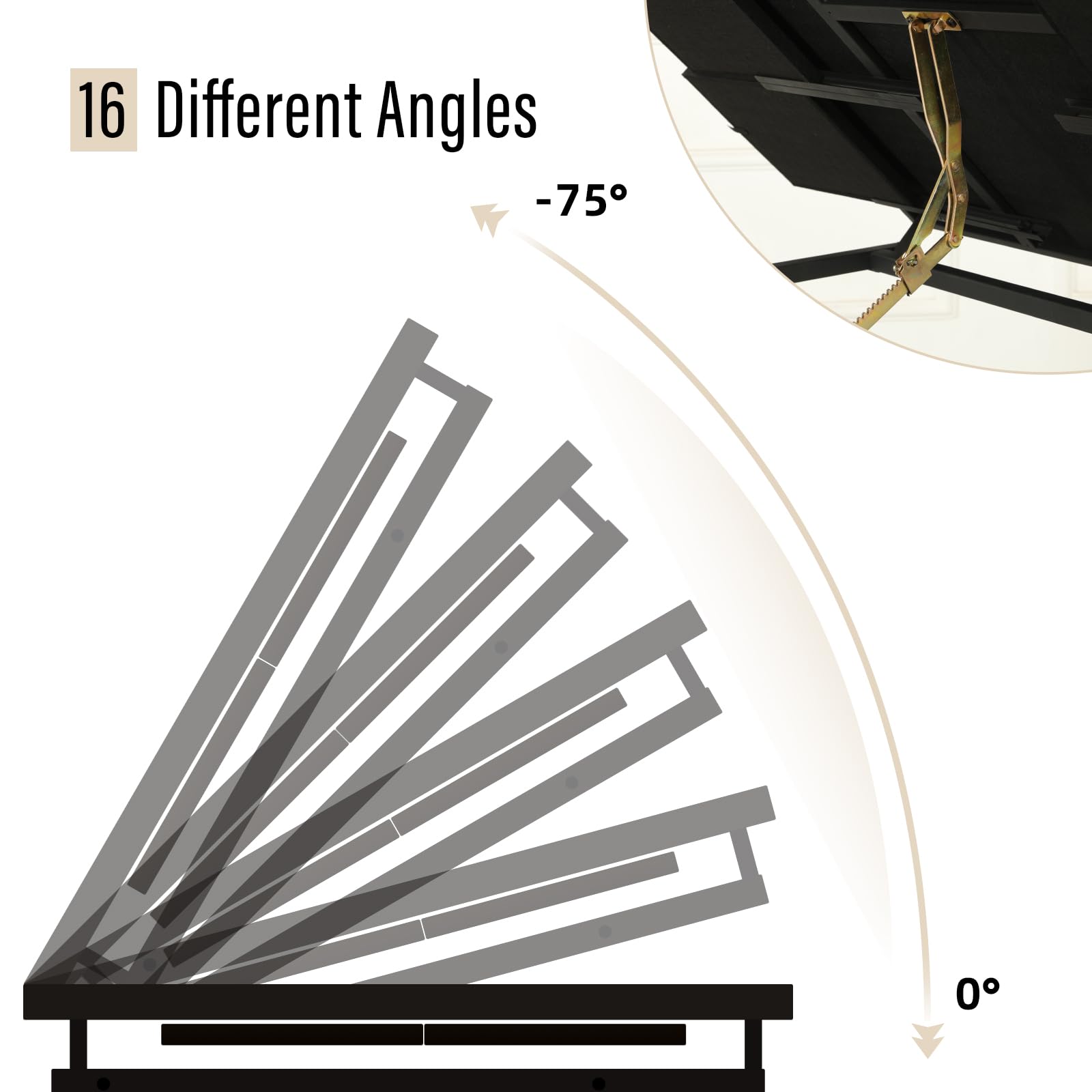 16 Different Angles  
-75°  
0°