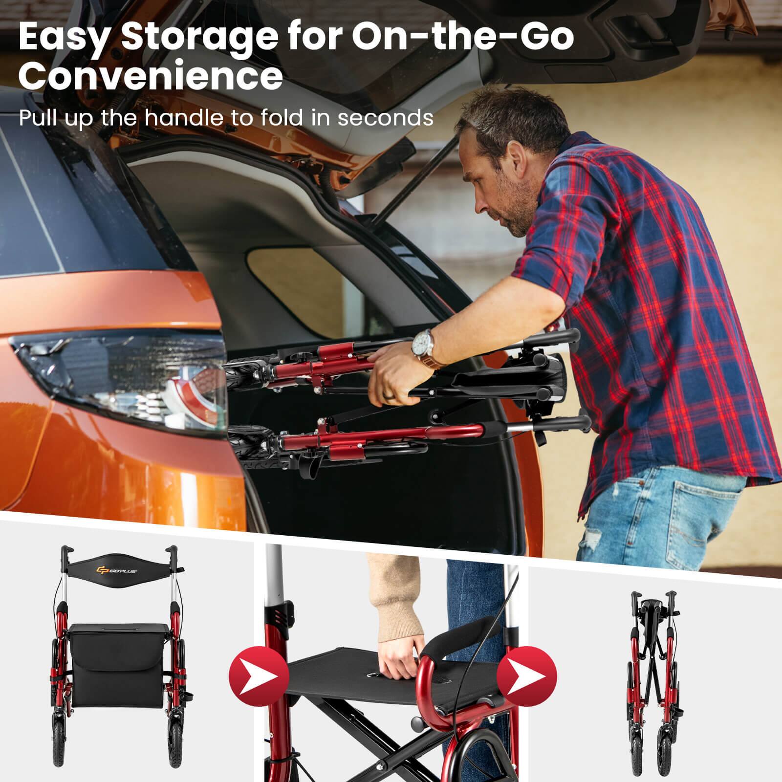 Easy Storage for On-the-Go Convenience

Pull up the handle to fold in seconds