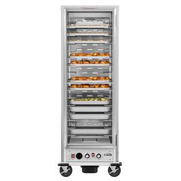 Koolmore - 33 in. Commercial Insulated Heated Holding/Proofing Cabinet with Glass Door and Wire Racks KM-CHP36-WIGL - Silver