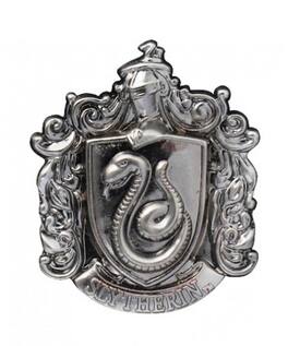 Monogram - Harry Potter Slytherin School Crest Pewter Lapel Pin - Gray