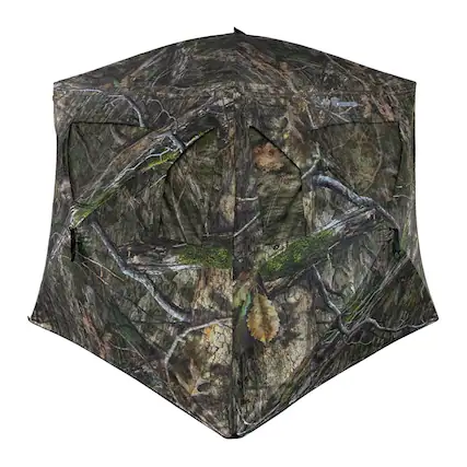 Front. Ameristep - Ameristep Brickhouse Wide Bottom Extreme Ground Blind 75X75X66-Inch Footprint - Camo.