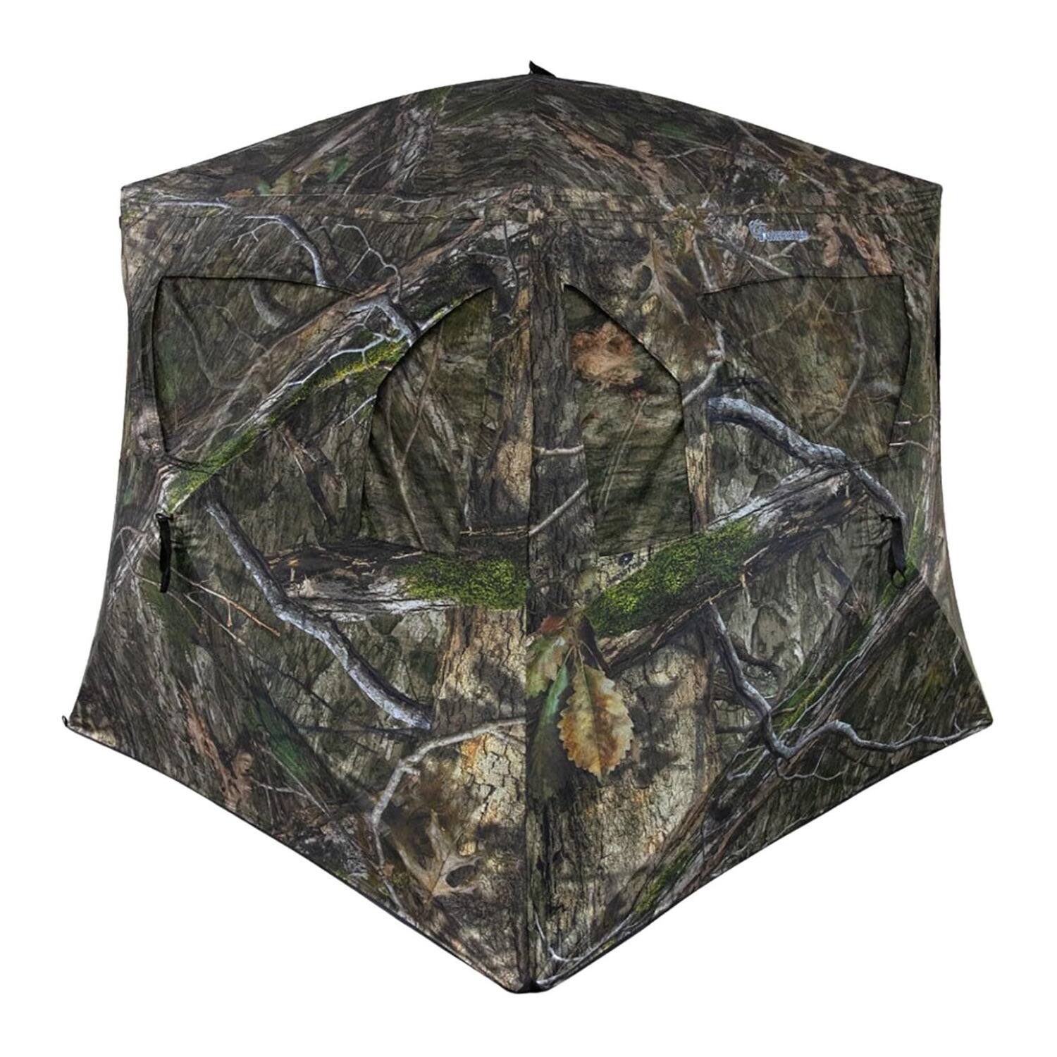Front. Ameristep - Ameristep Brickhouse Wide Bottom Extreme Ground Blind 75X75X66-Inch Footprint - Camo.