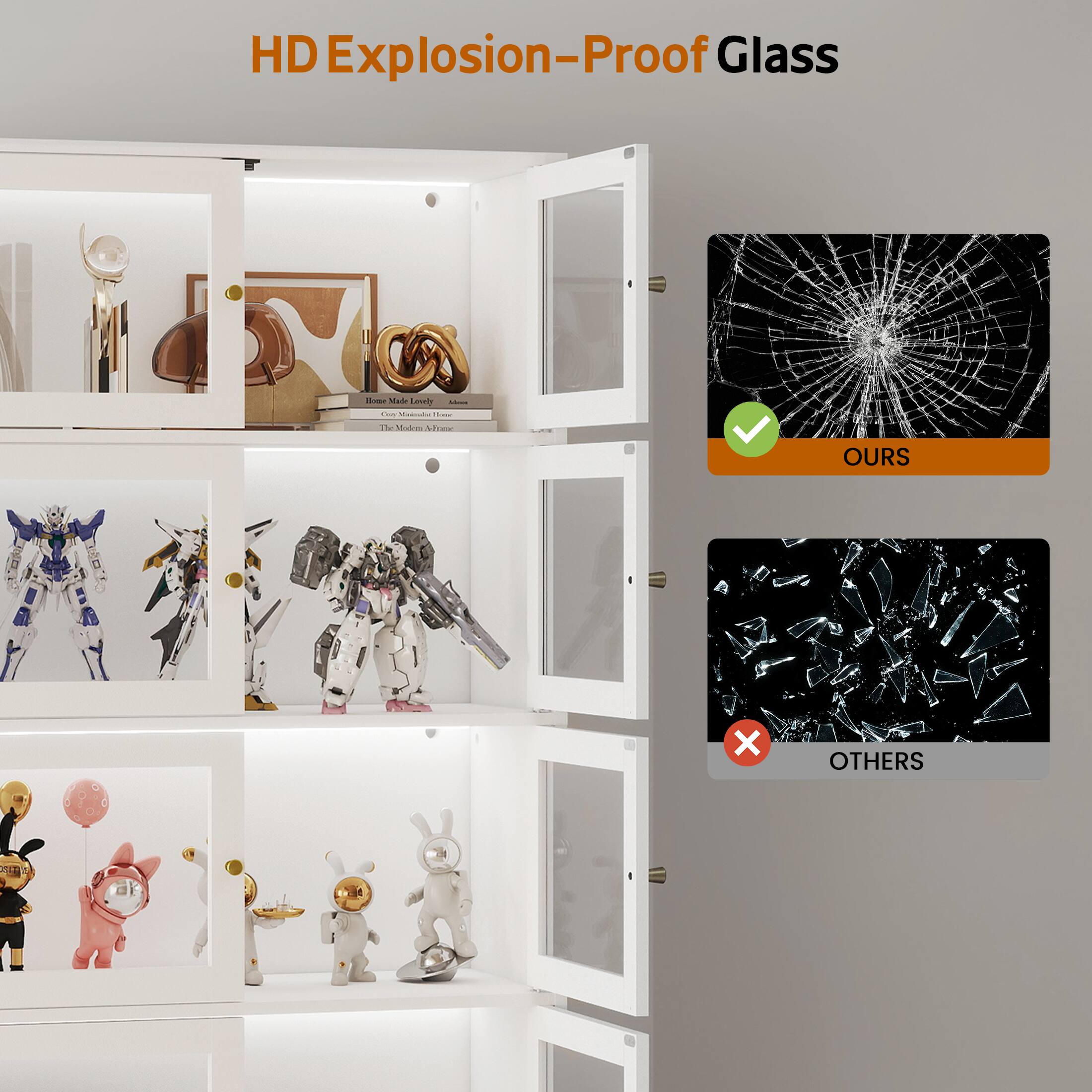 HD Explosion-Proof Glass

OURS

OTHERS