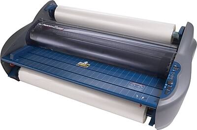 Alt View 1. GBC - HeatSeal Pinnacle EZLoad Thermal Laminator, 27" Width - Blue/Gray.