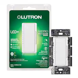 Lutron - Maestro 150 W 3 Way Dimmer Switch 1 pk - White