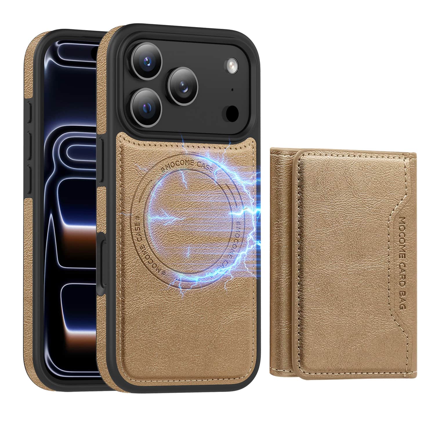 Photos - Case Magnetic Dteck - Detachable  Wallet  for Apple iPhone 17 Pro Max RFID Blocking Card Holder Shockproof PU Leather Back Cov 