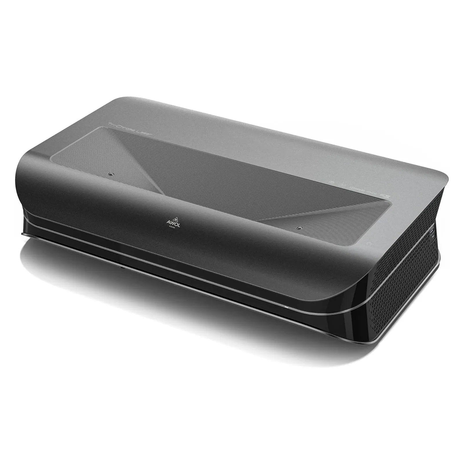 Front. AWOL Vision - LTV-2500 4K UHD Ultra Short Throw Triple Laser Projector with Dolby Vision & Atmos, Active 3D, 150", HDR10+, - Black.